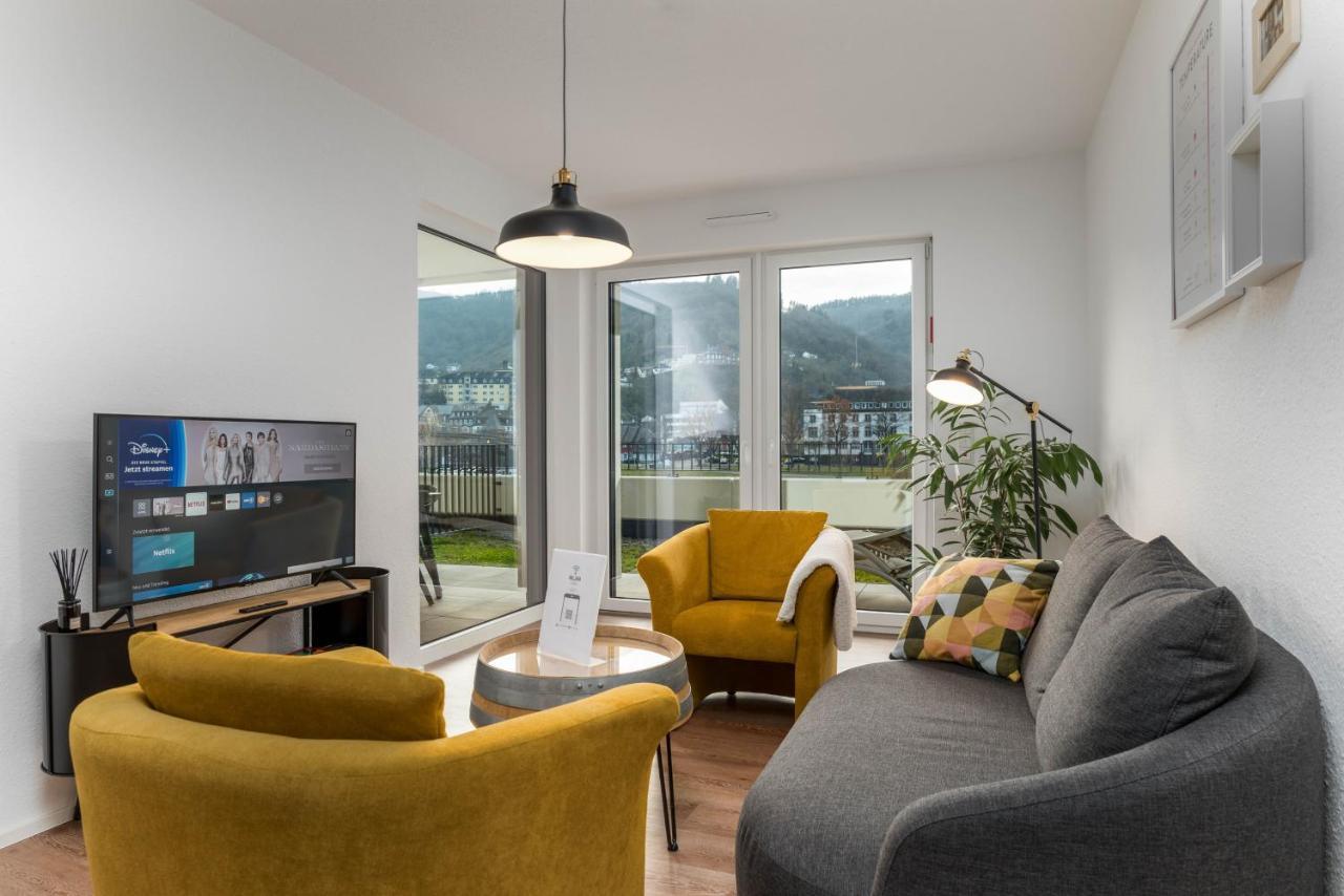 Vivamosel: Mit Mosel & Burgblick - Balkon - Parken - Aufzug - Fahrradraum *